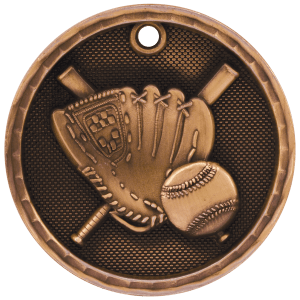 3D Sport Medal - Baseball / Softball