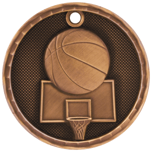 3D Sport Medal - Basketball