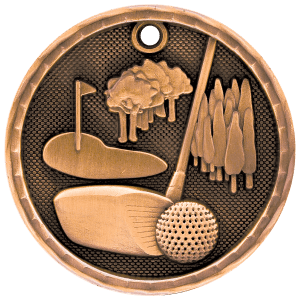 3D Sport Medal - Golf