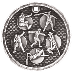 3D Sport Medal - Track & Field