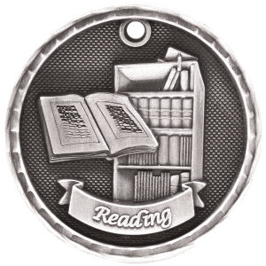 3D Academic Medal - Reading