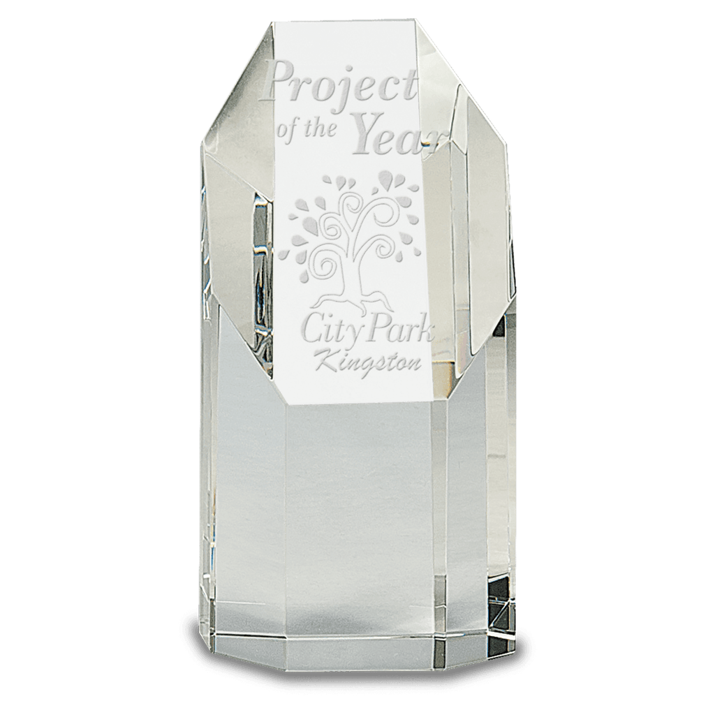 Clear Crystal Octagon Tower