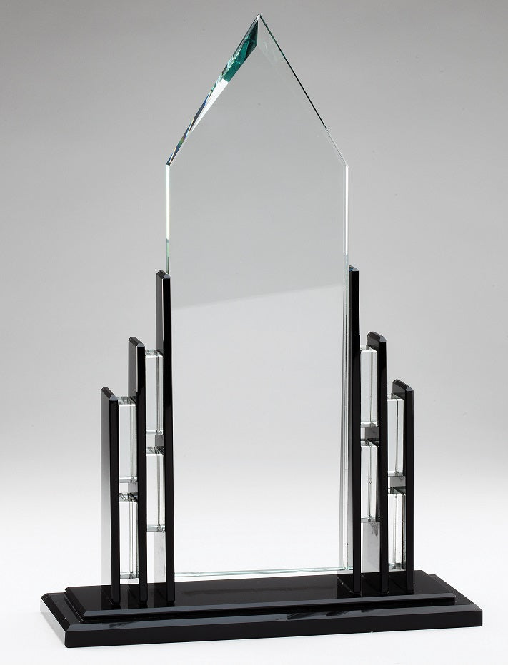 Optical Crystal Cathedral on Black Base
