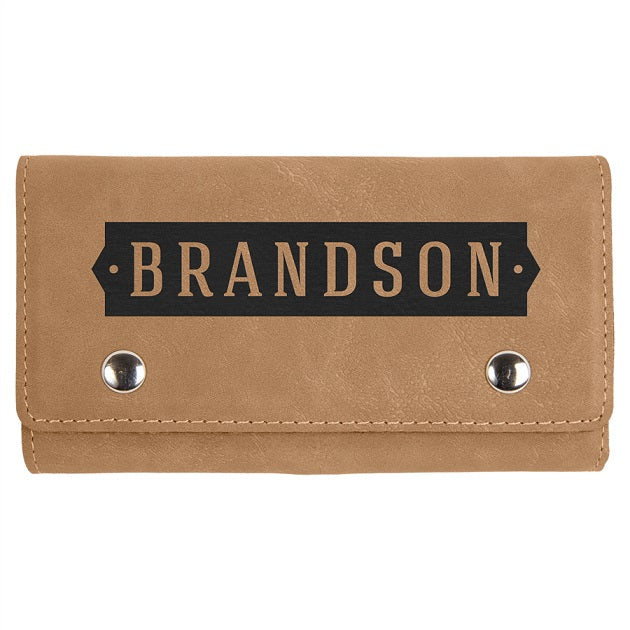 Laserable Leatherette Card & Dice Set