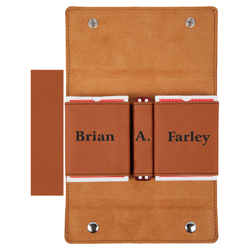 Laserable Leatherette Card & Dice Set