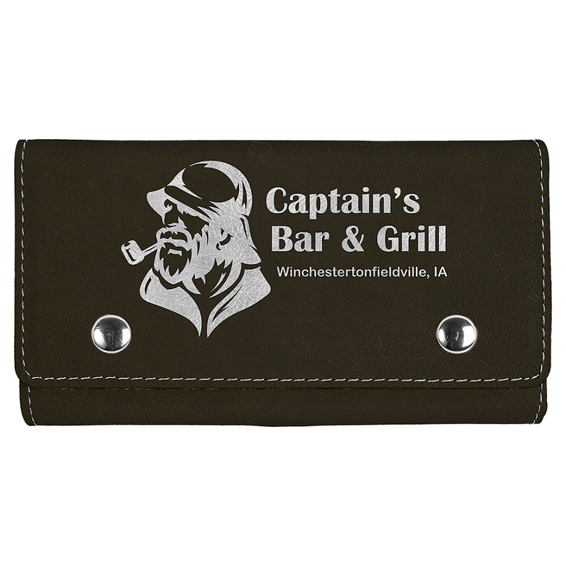 Laserable Leatherette Card & Dice Set