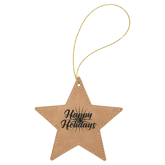 Leatherette Star Ornaments