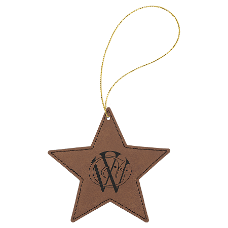 Leatherette Star Ornaments