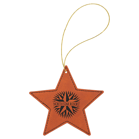 Leatherette Star Ornaments