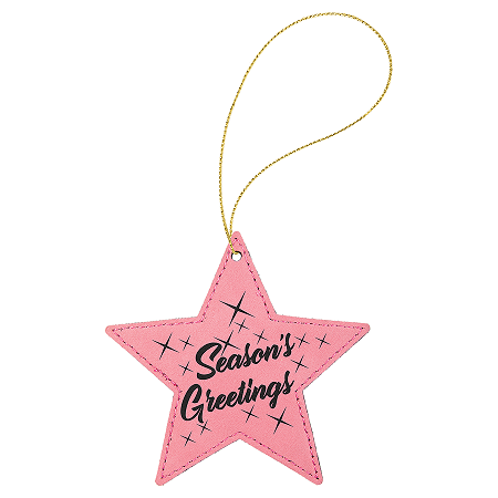 Leatherette Star Ornaments