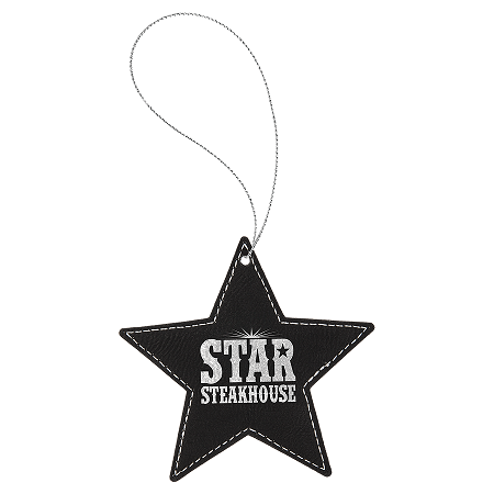 Leatherette Star Ornaments