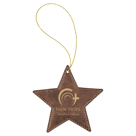 Leatherette Star Ornaments