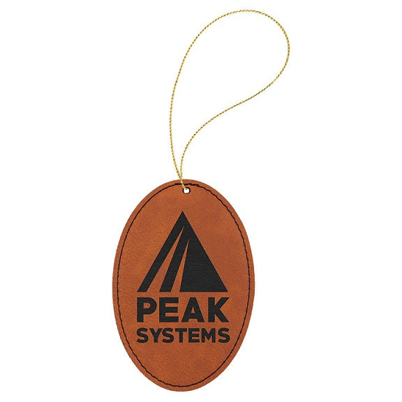Leatherette Oval Ornaments