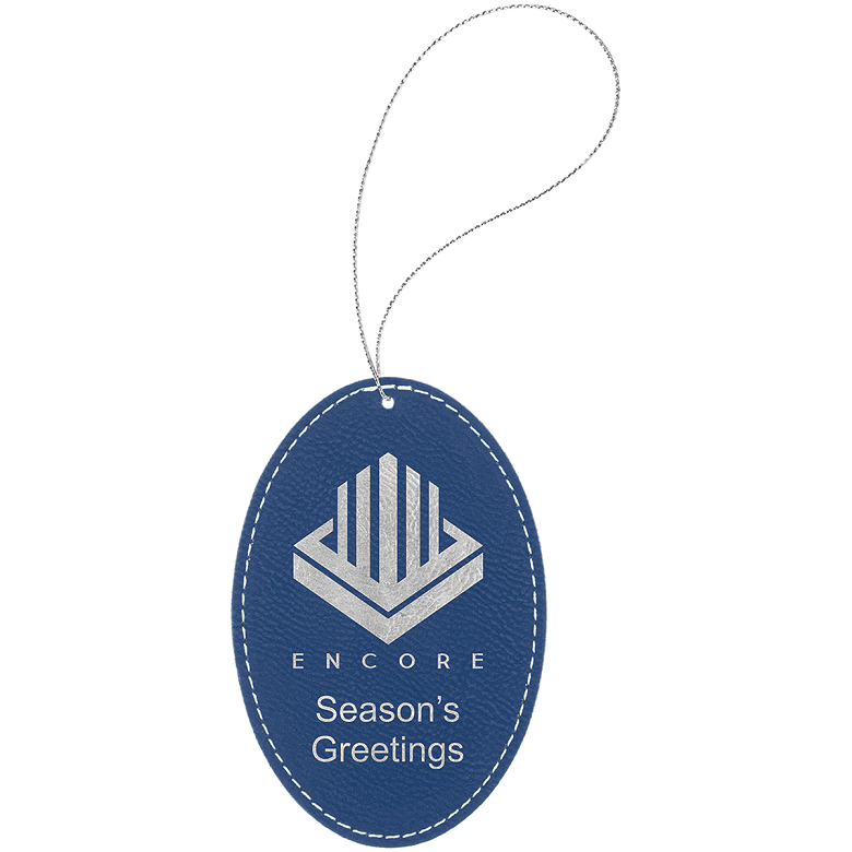 Leatherette Oval Ornaments
