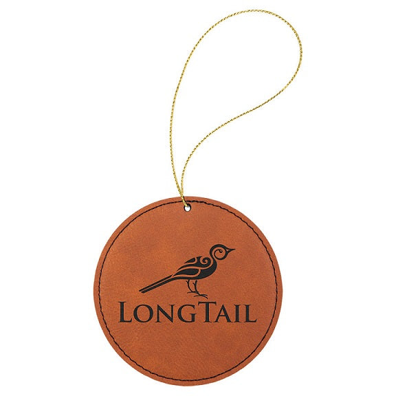 Leatherette Round Ornaments