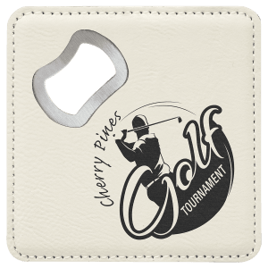 Leatherette Bottle Opener Coaster