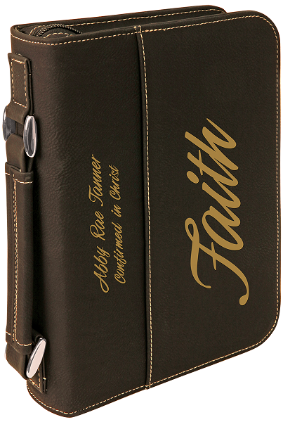 Leatherette Book/Bible Covers with Zipper