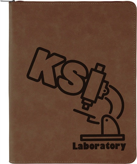 Leatherette Portfolio with Zipper