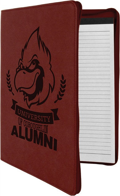 Leatherette Portfolio with Zipper