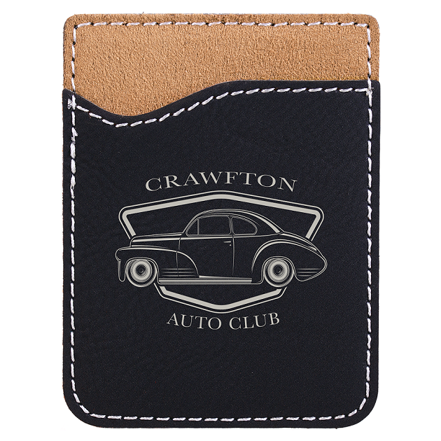Laserable Leatherette Phone Wallets