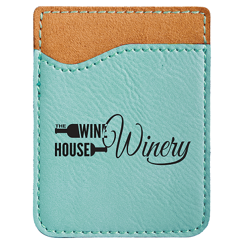 Laserable Leatherette Phone Wallets