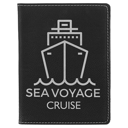 Laserable Leatherette Passport Holders