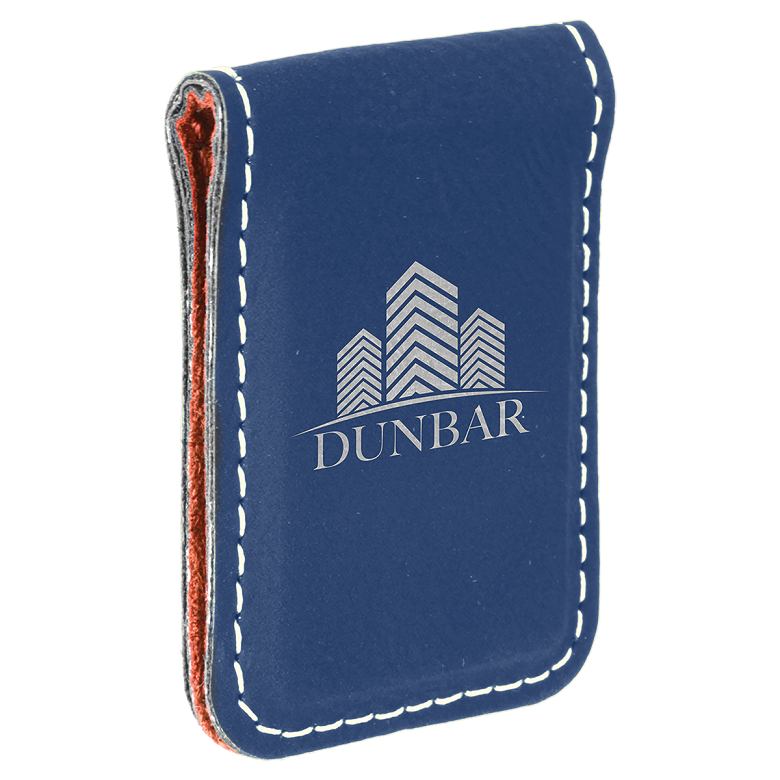 Laserable Leatherette Money Clips