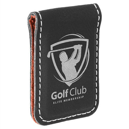 Laserable Leatherette Money Clips