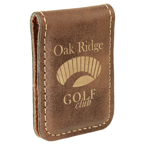 Laserable Leatherette Money Clips
