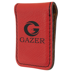 Laserable Leatherette Money Clips