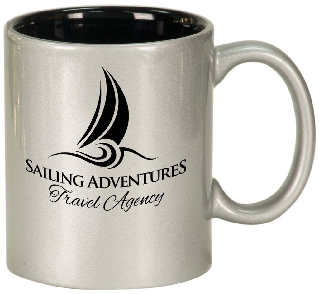 LazerMug 11 oz Round Laserable Ceramic Mugs