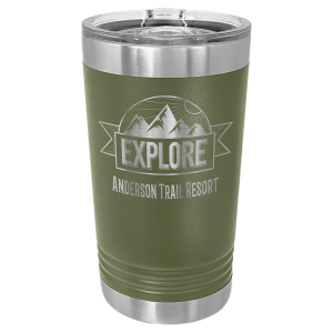 Stainless Steel 16 oz. Polar Camel Pint with Slider Lid