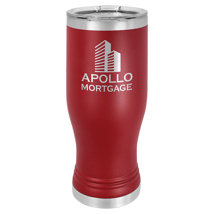 Polar Camel 14 oz Pilsner w/ Clear Lid