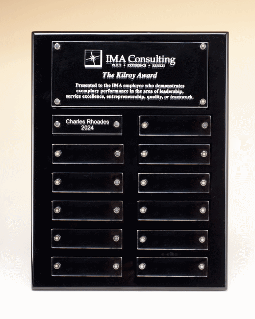 Floating Acrylic Perpetual Plaque - 9" x 12"