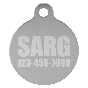 Round Pet Tag
