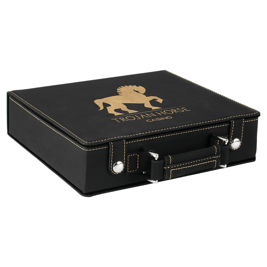 Laserable Leatherette Poker Sets