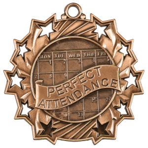 Ten Star Medal - Perfect Attendance