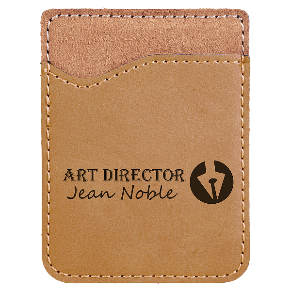 Laserable Leatherette Phone Wallets