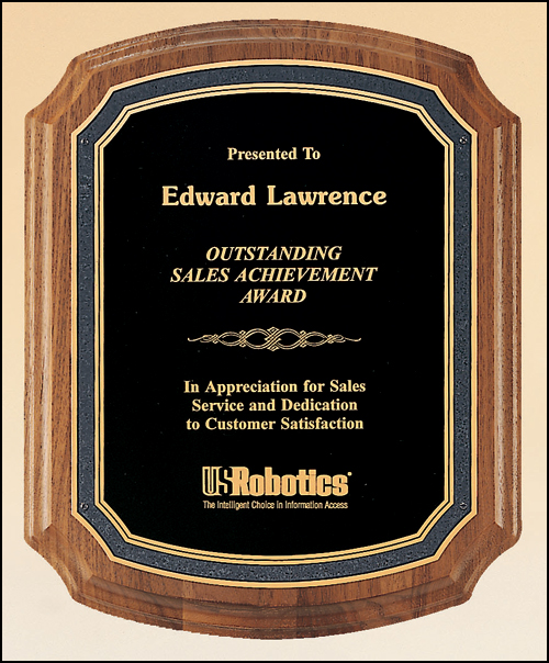 American Walnut Plaque with Florentine Border