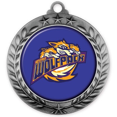 Custom 2.75" Wreath and Stars Medal