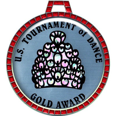 Custom 2.5" Single Jewel Ring Medal