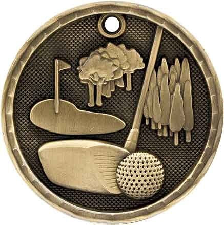 3D Sport Medal - Golf