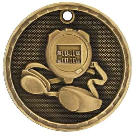 3D Sport Medal - Swimming