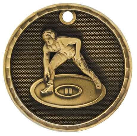 3D Sport Medal - Wrestling