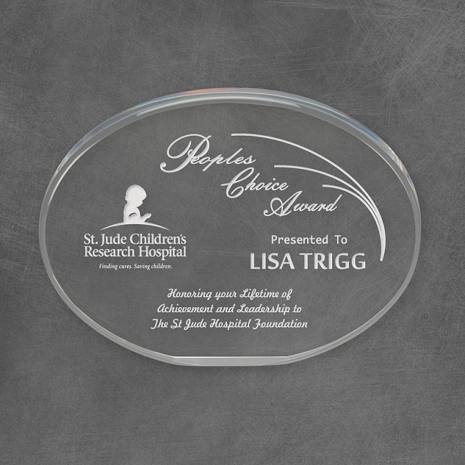 Modern Oval Acrylic