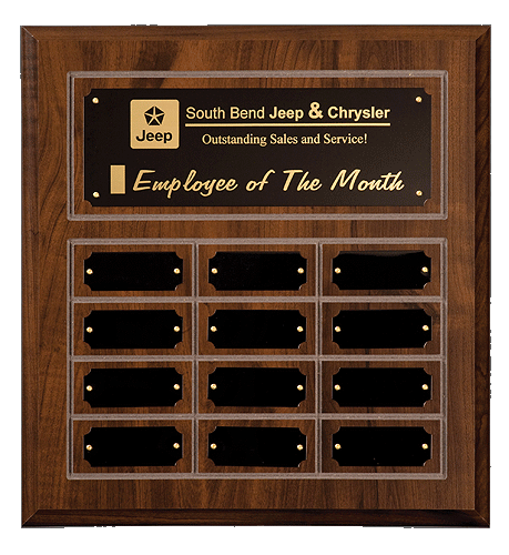 Royal Wood 12x12 Perpetual Plaque