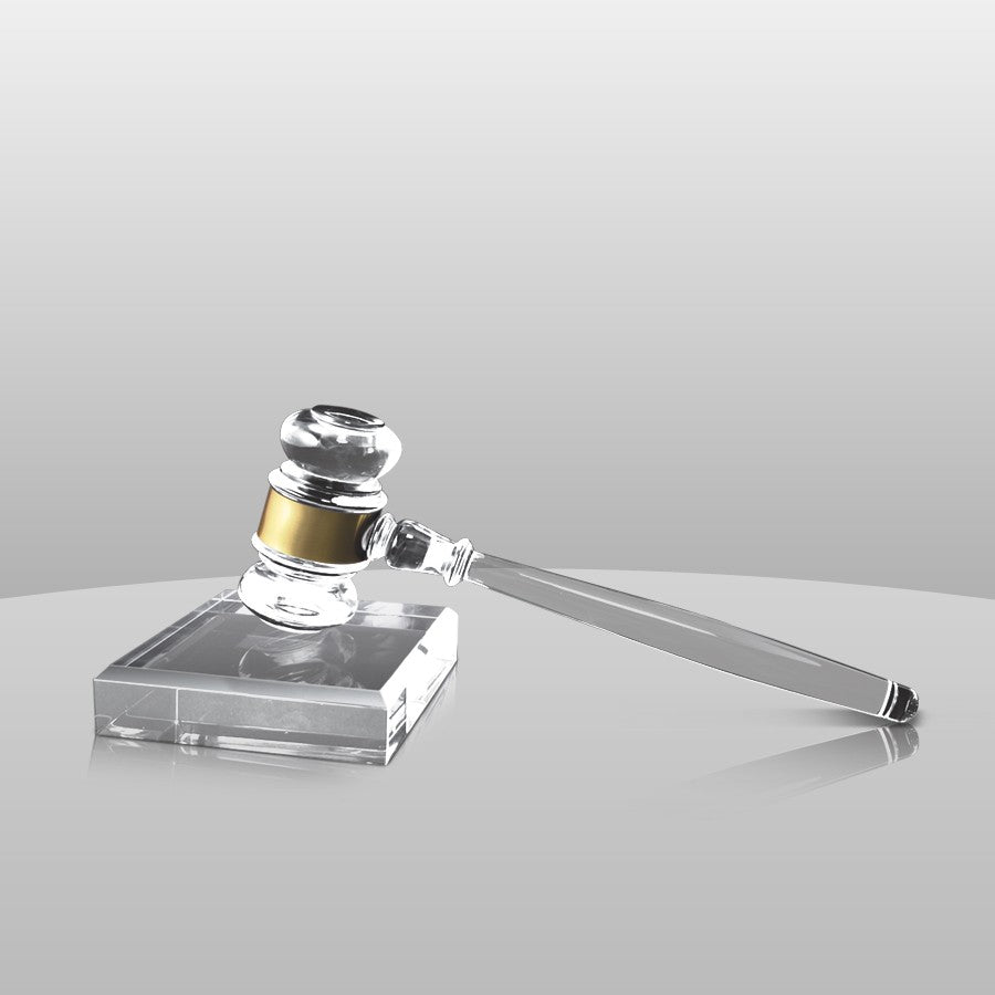 Acrylic Gavel and Sounding Block