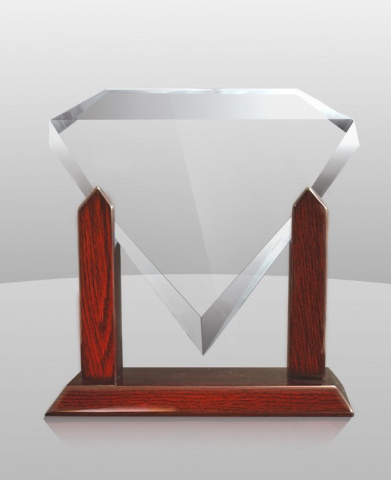 Diamond Award on Piano Finish Rosewood Stand