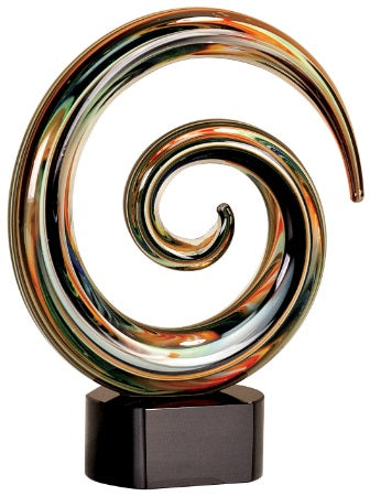 Swirl Art Glass