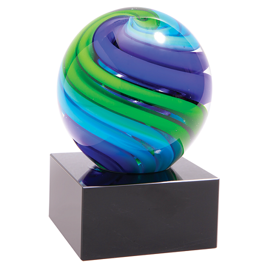 Two-Tone Blue & Green Sphere
